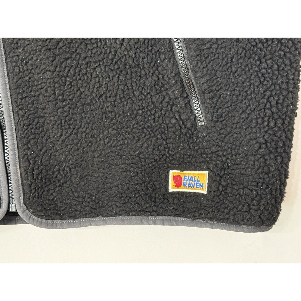 Fjallraven Vardag Deep Pile Fleece Vest Black Men's L Outdoor Utility Gorpcore - Picture 6 of 9
